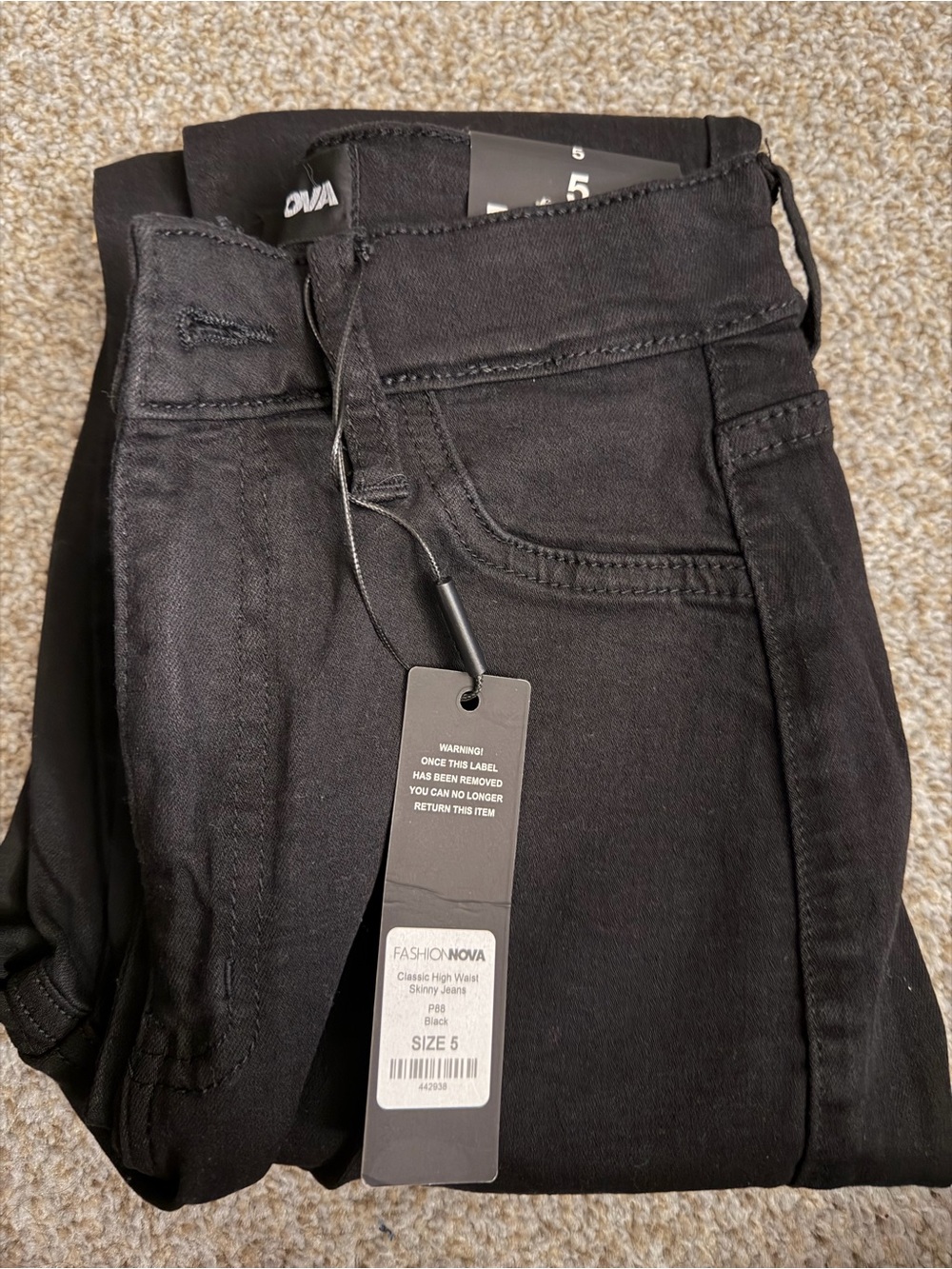 Fashion Nova Black Classic High Waist Skinny Jeans